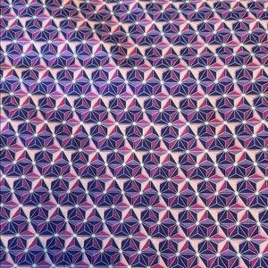 J.O.A. Pink and Purple Geometric Cotton Fabric 3 yards